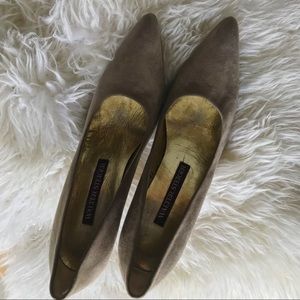 Walter Steiger Taupe Suede Heel
